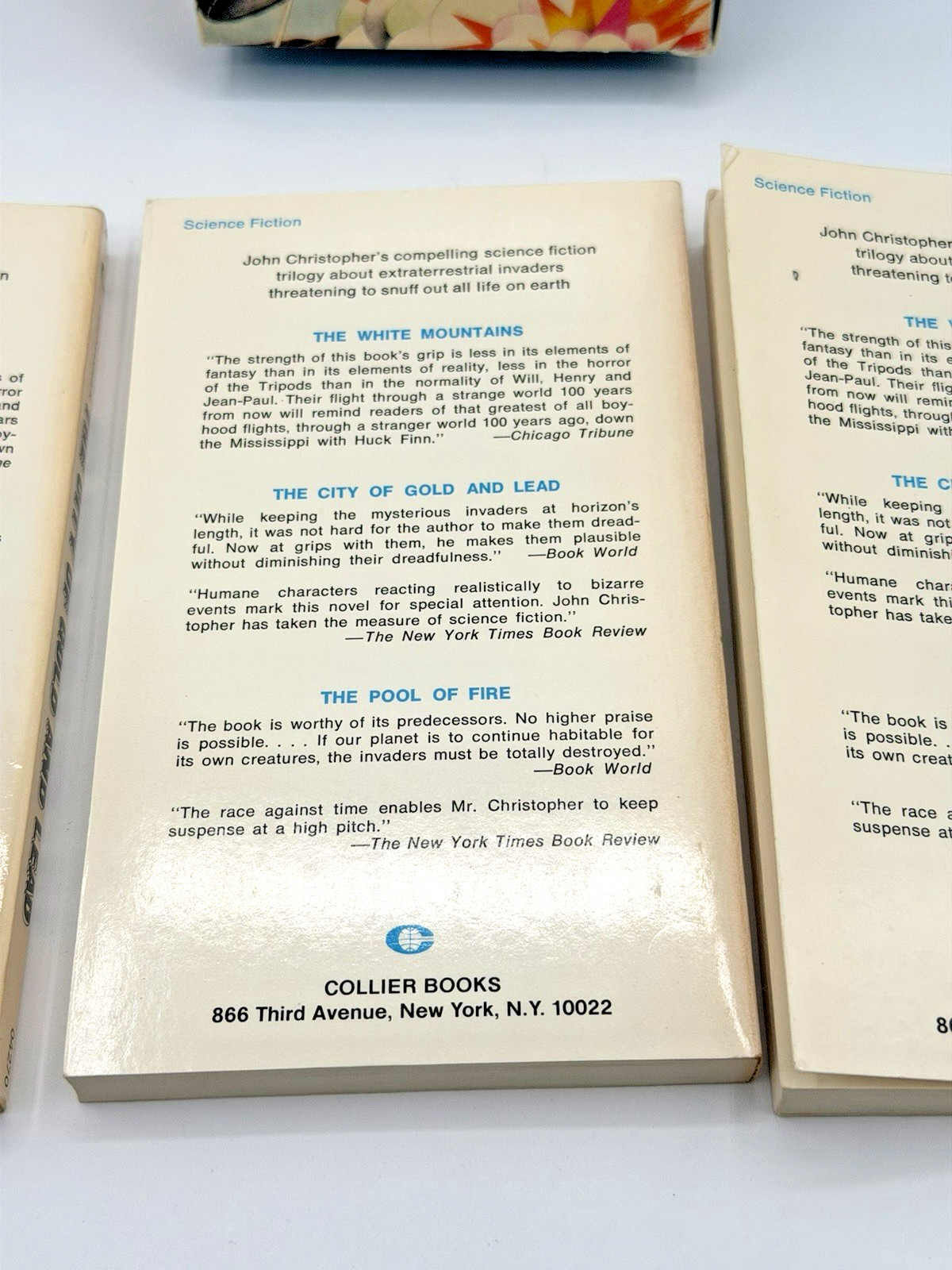 Science Fiction Trilogy One by John Christopher 3 Paperbacks (1974 4th Printing)