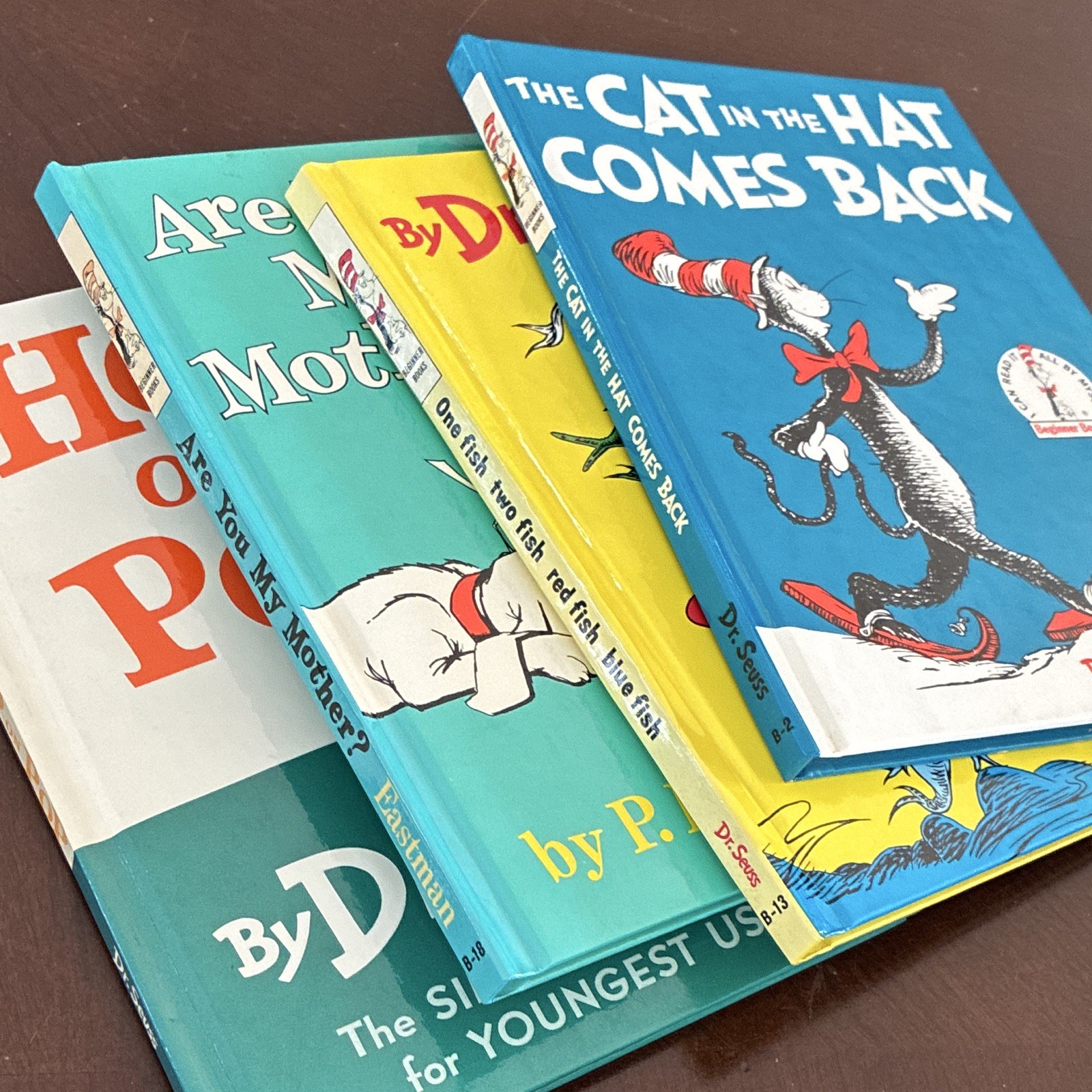 Dr. Seuss & P.D. Eastman Hardcover Beginner Books Lot of 4 Cat in Hat