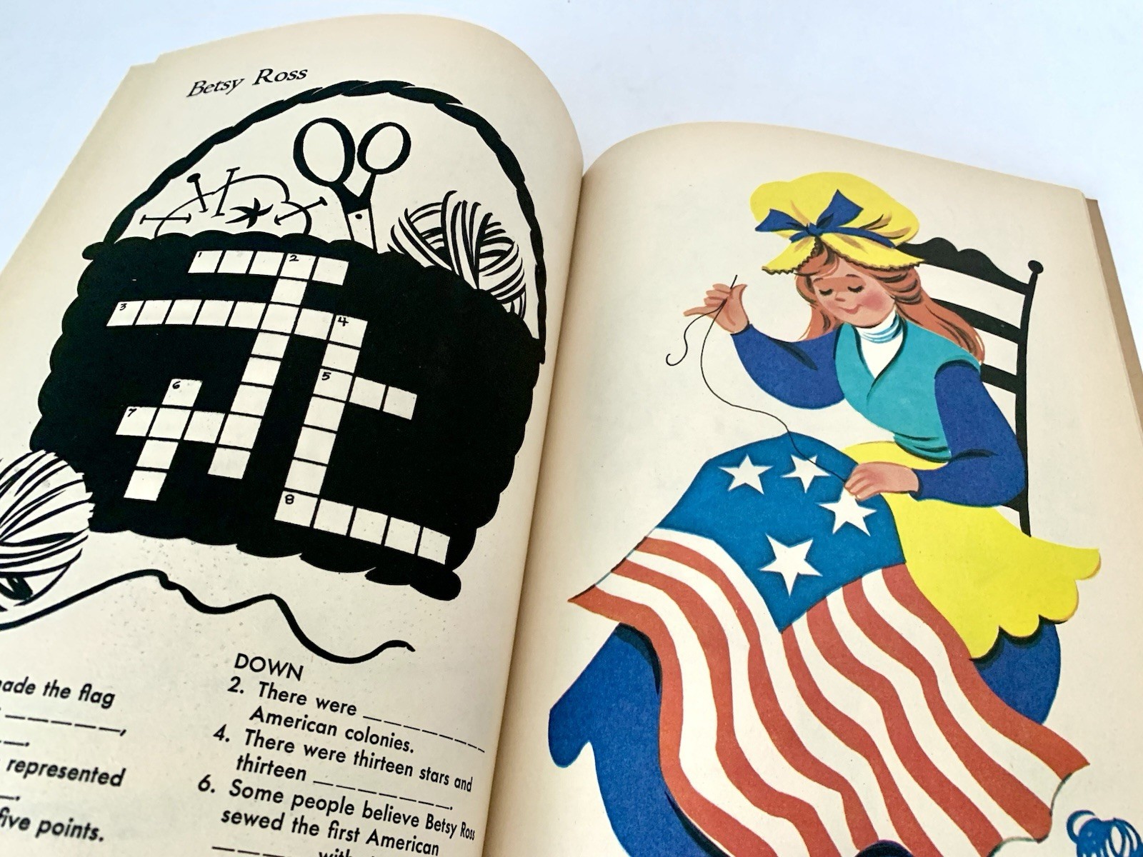 VTG 1975 America Celebrates Grades 4-6 Whitman Patriotic Crossword Puzzle Book