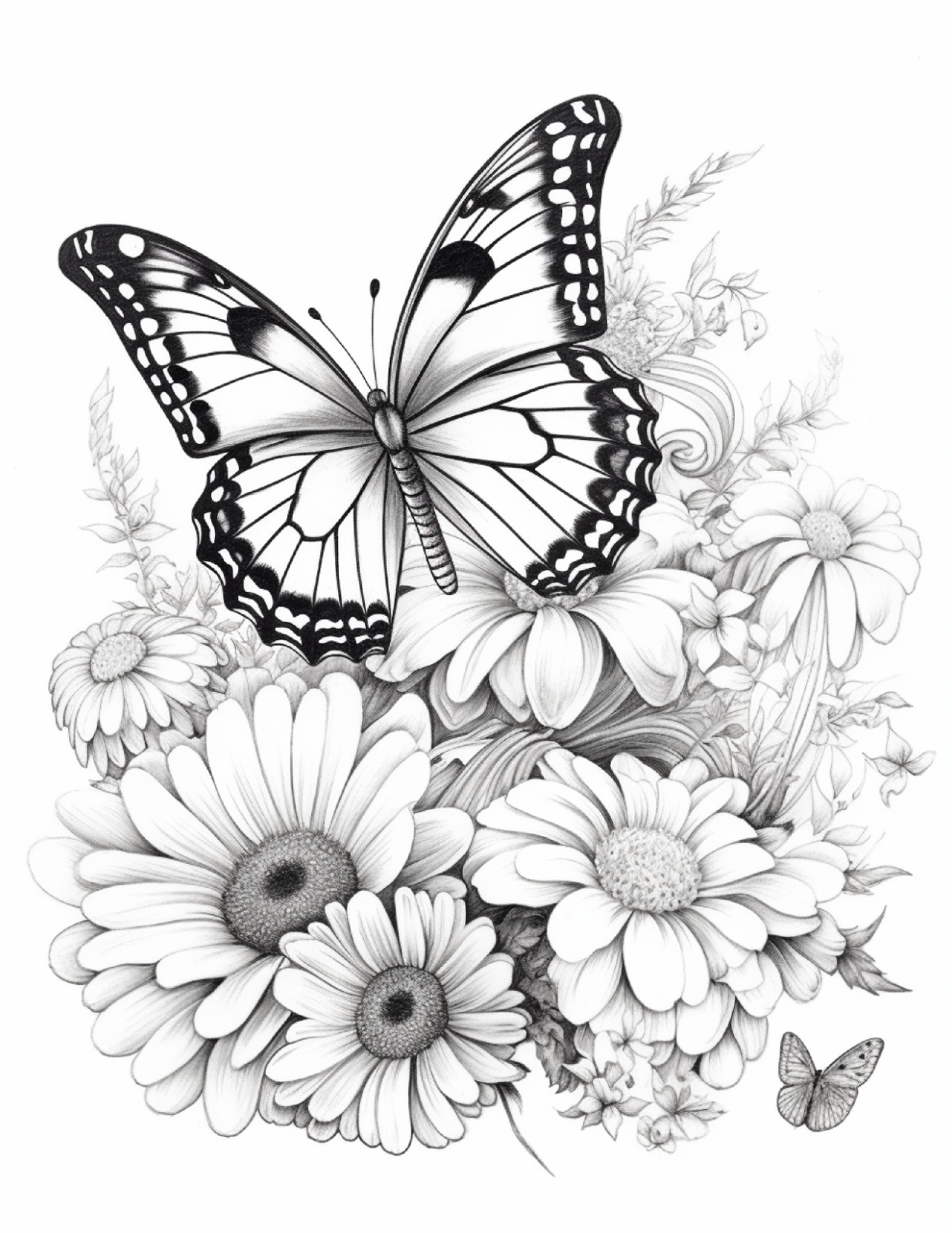 butterflies an spring fflowers