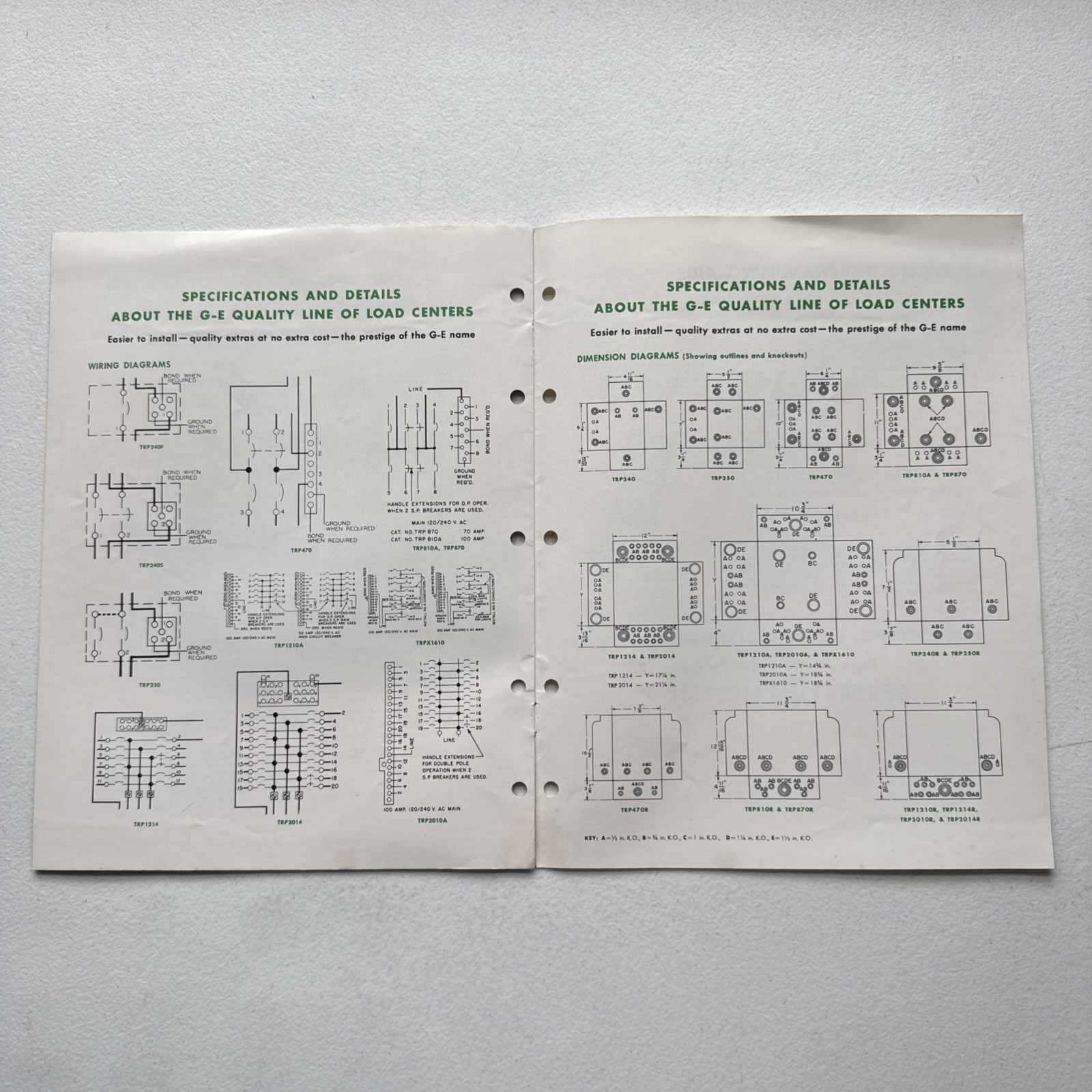 General Electric 1955 New G-E Load Center Line Sales Brochure