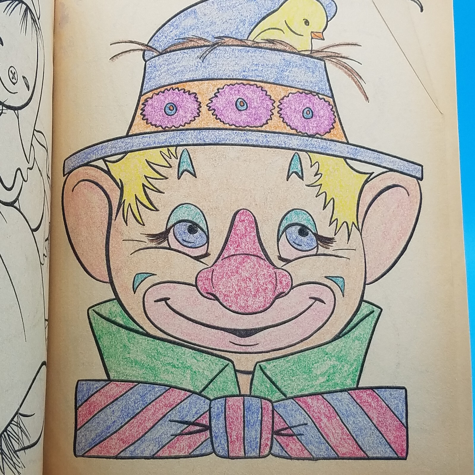 First coloring book Whitman 1957 number1220 one page color in it