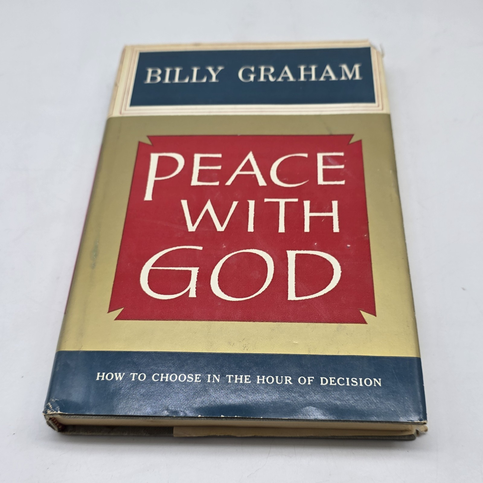 Peace With God By Billy Graham 1953 Dust Jacket 1st Edition
