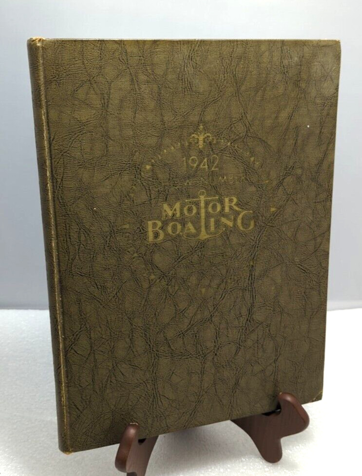 1942 MOTOR BOATING Show Number Yacht Club Library Edition, Case Bound