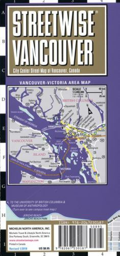 Streetwise Vancouver by Michelin (2018, Sheet Map, Folded)