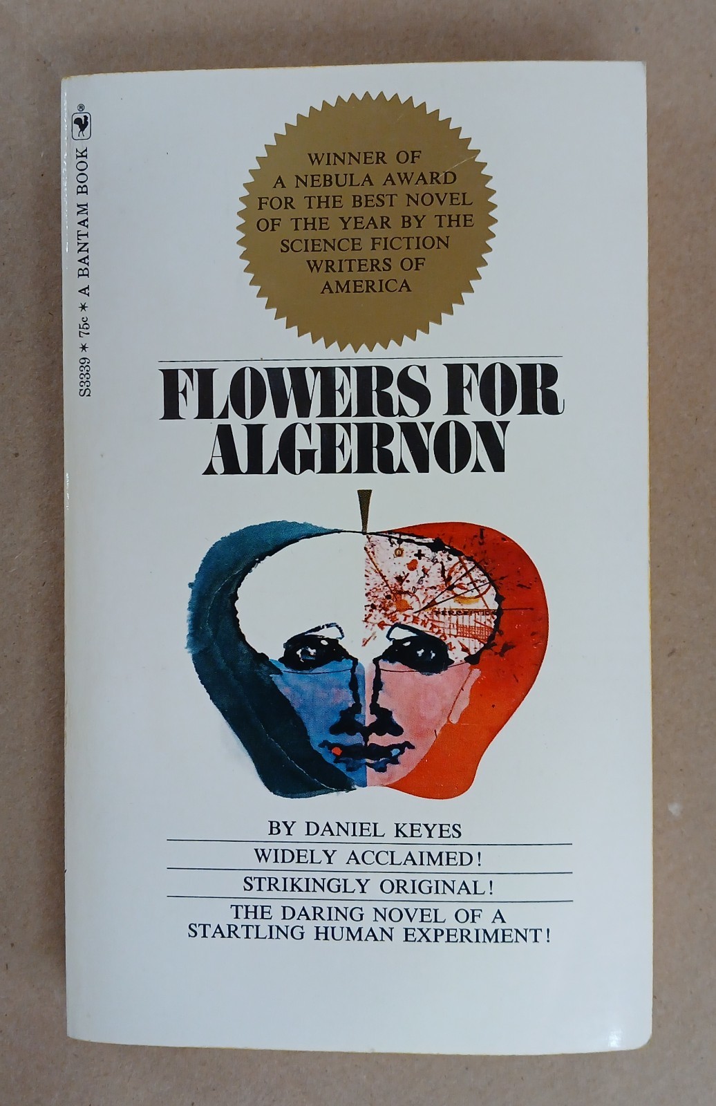 Flowers for Algernon by Daniel Keyes Bantam 1st Paperback Edition 1967