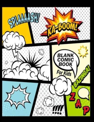 Blank Comic Book For Kids : Create Your Own Comics With This Comic B – VERY GOOD