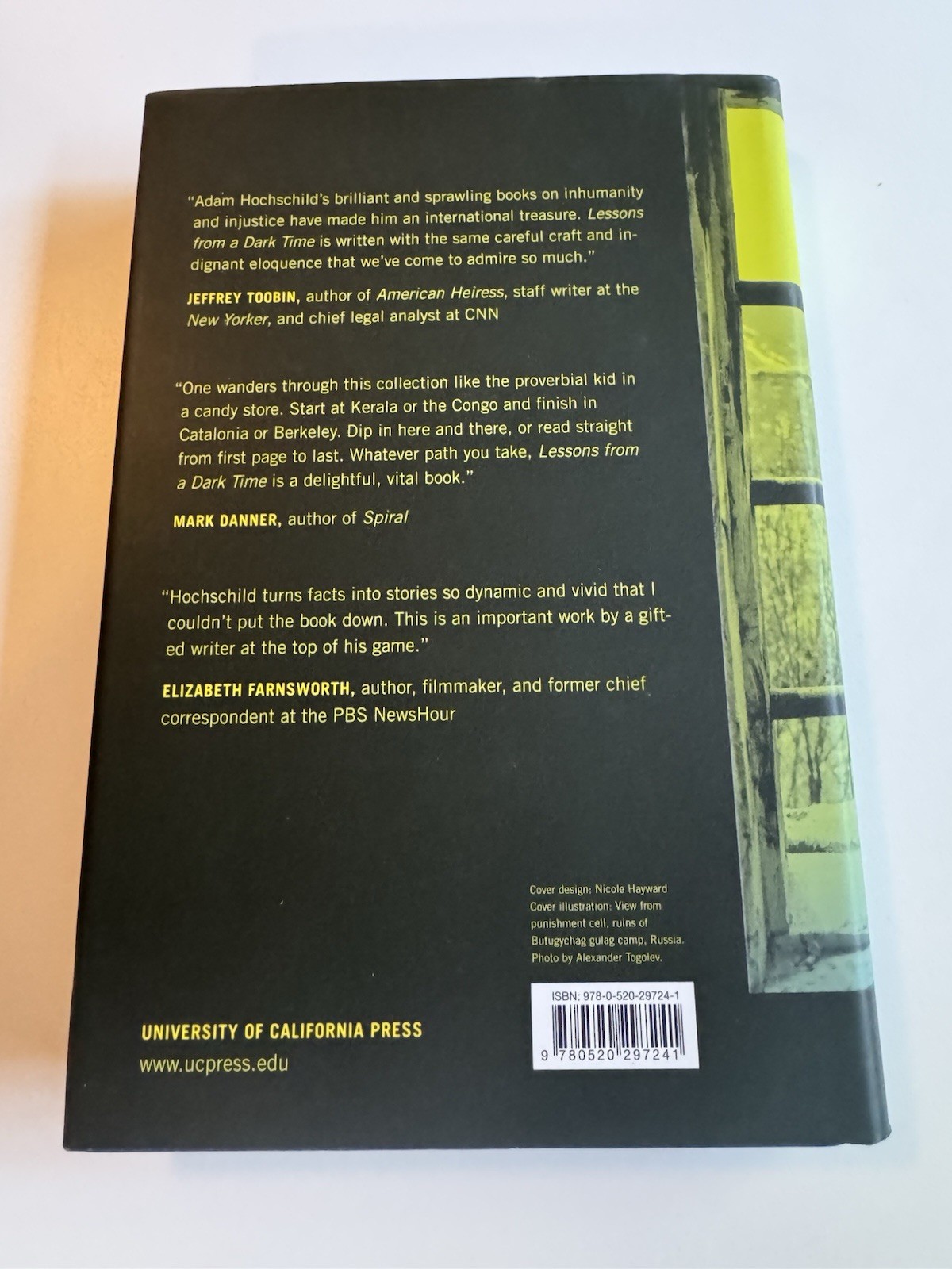 Lessons from a Dark Time Adam Hochschild HC DJ 2018 UC Press Essays VG