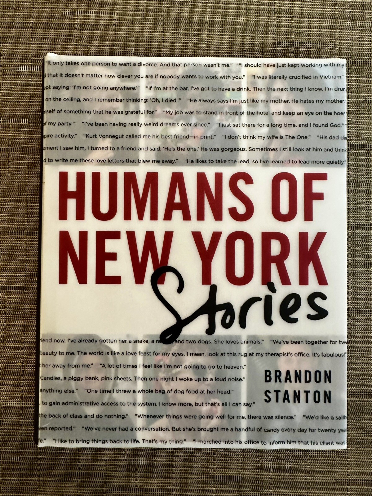 HUMANS OF NEW YORK STORIES – FIRST EDITION 2015 – 428 PAGES – NEW