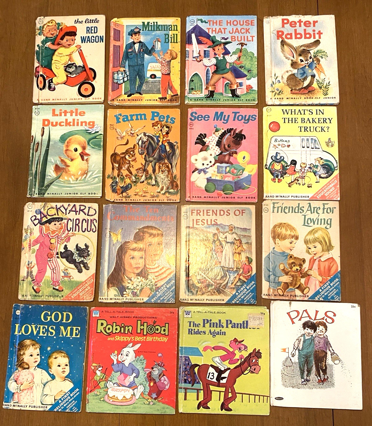 Vintage Junior Elf Rand McNally & Tell a Tale Whitman Children’s – 16 Books