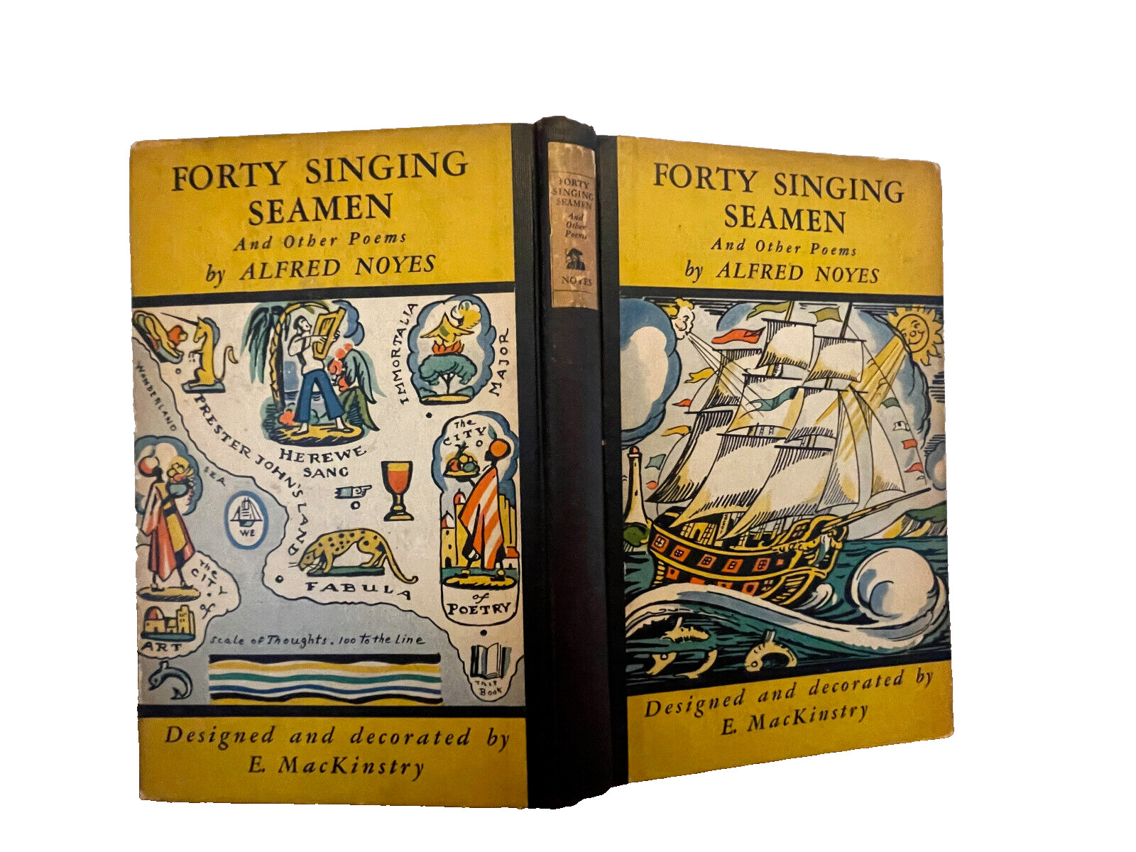 Forty Singing Seamen, Alfred Noyes, Elizabeth MacKinstry illustrations, 1930