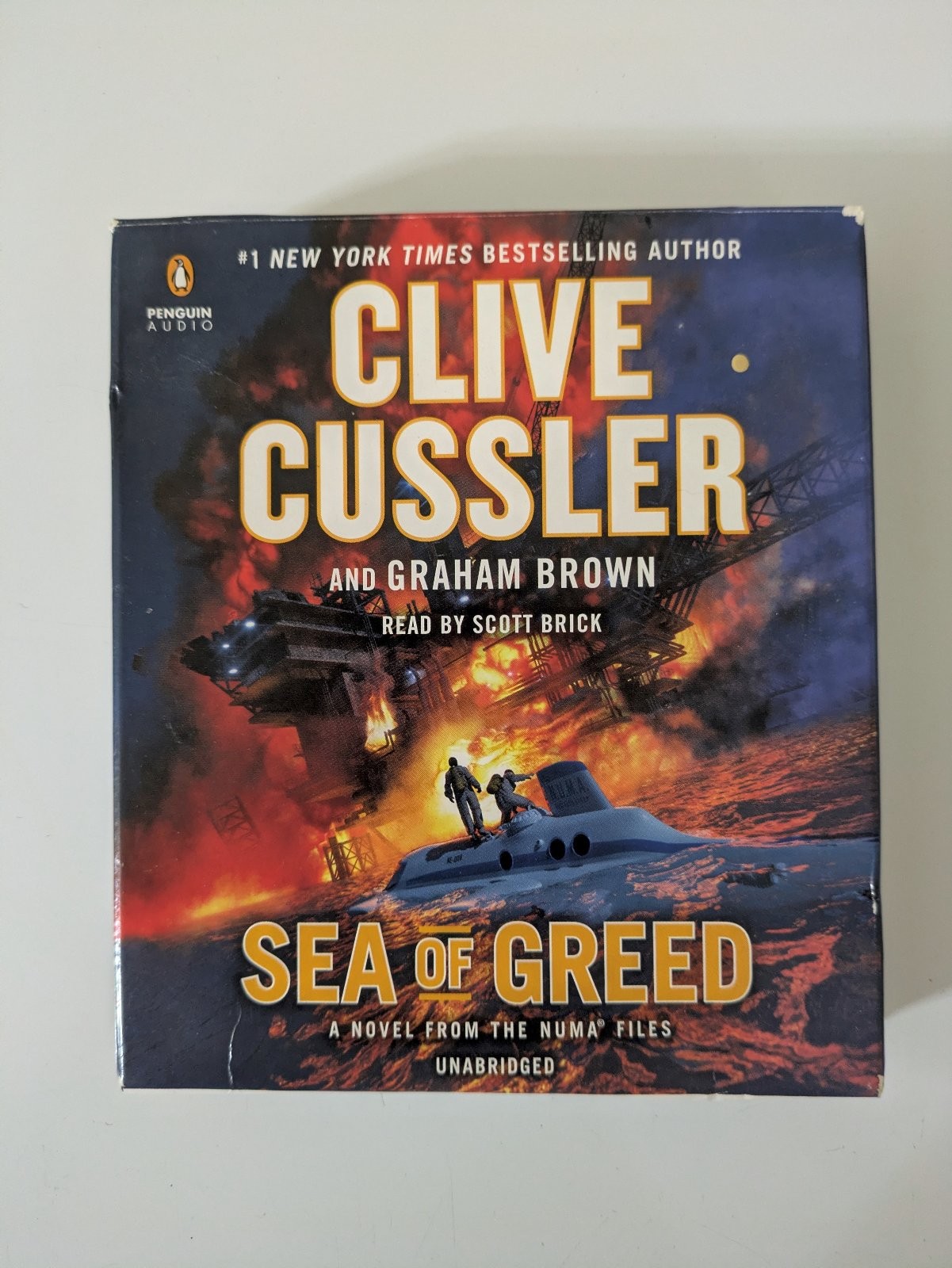Sea of Greed by Clive Cussler & Graham Brown Audiobook NUMA Files Unabridged CD