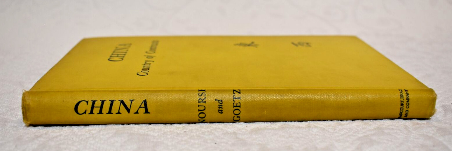 China: Country Of Contrasts Book by Nourse, Goetz Hardcover 1944 Ex-Libris