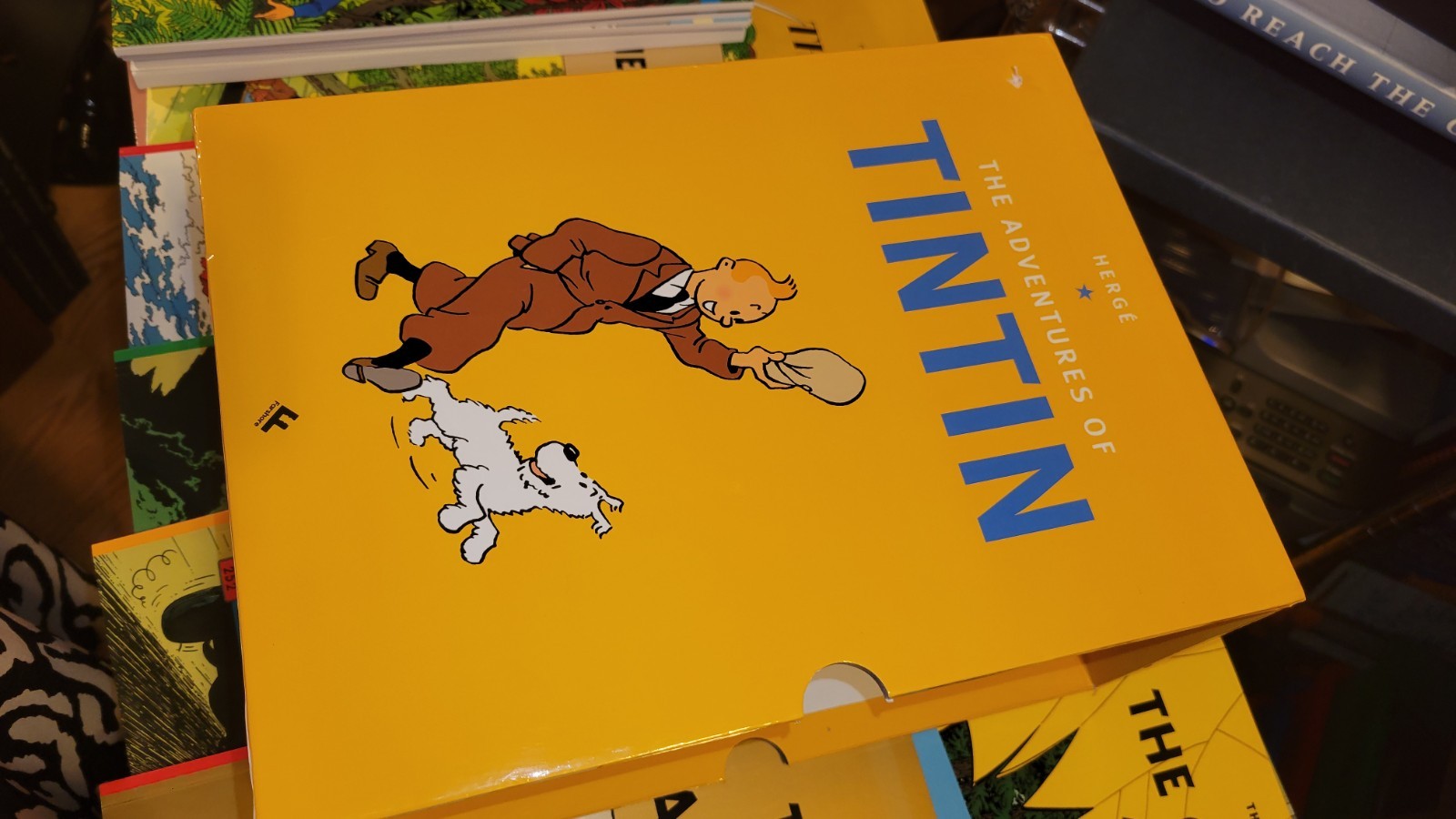 The Adventures of Tintin Box Set 23 Books Like New Complete Collection Hergé