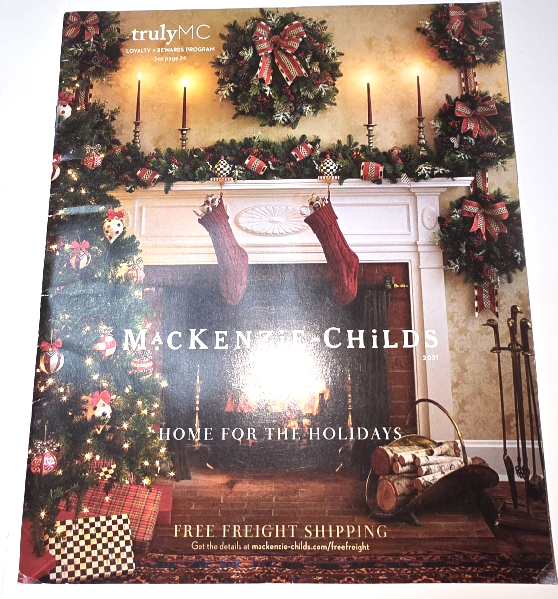 Mackenzie-Childs Catalog Holiday Home 2021 Christmas Decor Furniture