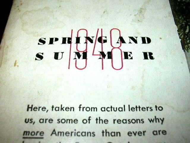 Vintage 1948 SEARS ROEBUCK Spring Summer Catalog