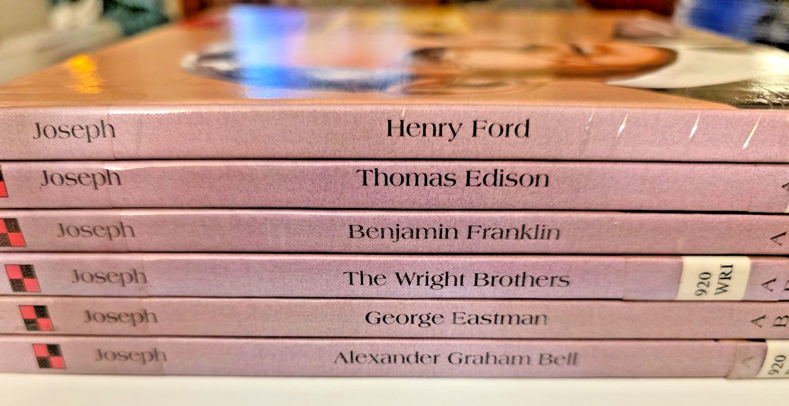 6 GREAT INVENTORS ABDO Living Books Set Library Binding Supplement