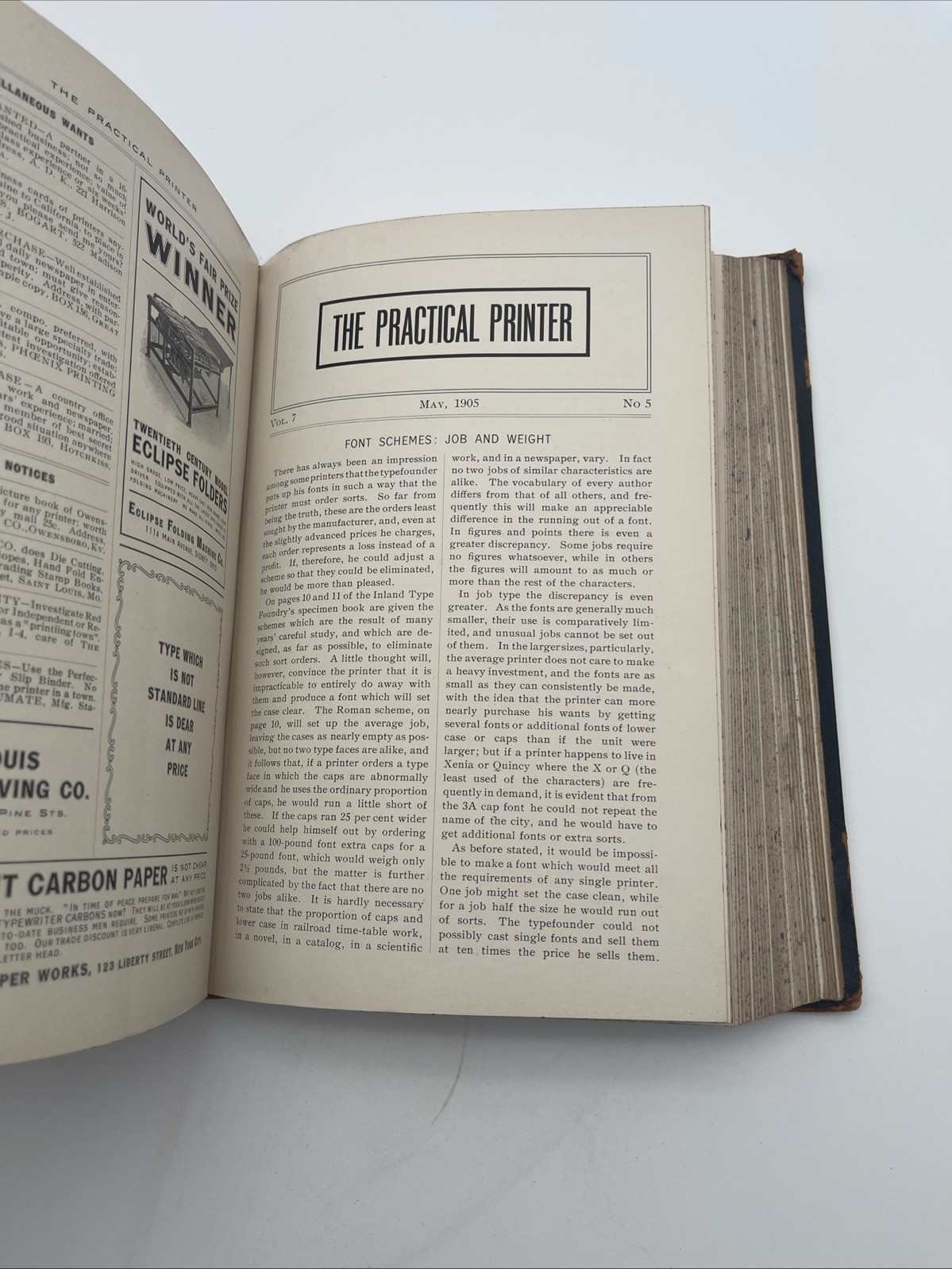 The Practical Printer Typography From 1902 To 1907 Bound
