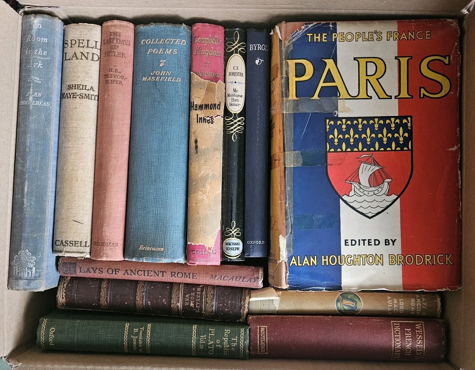 Collection of Old ANTIQUE VINTAGE Books for Decoration 50cm shelf space WB22LOT3