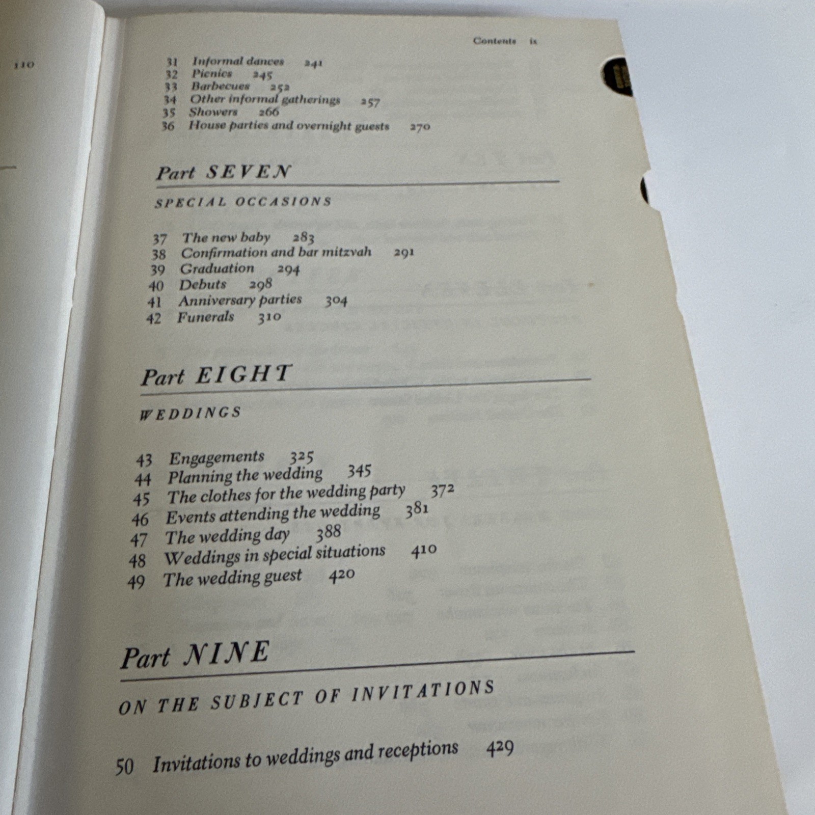 1969 Emily Post’s ETIQUETTE 12th ed. hardback book -732 pages -Weddings, parties