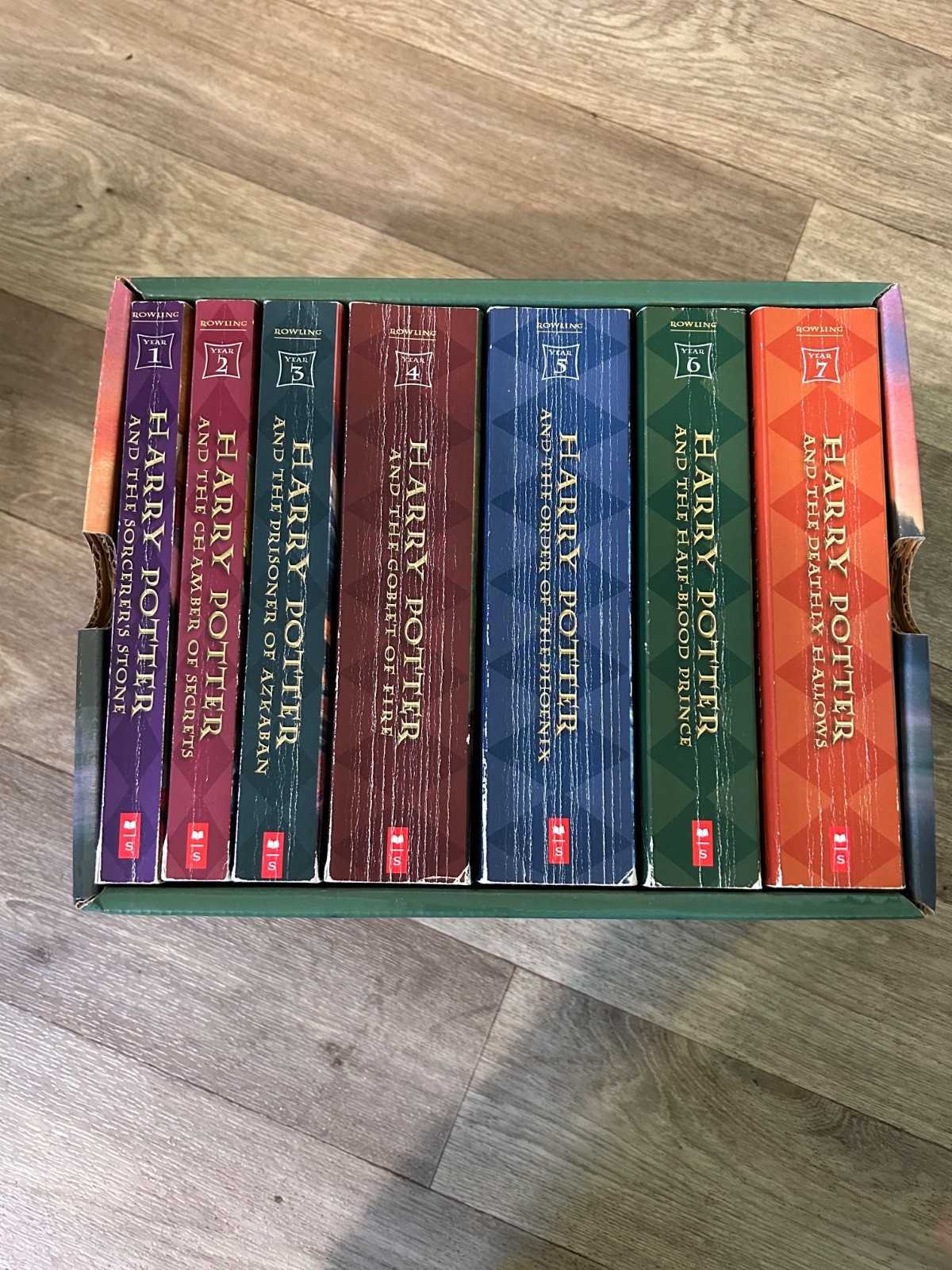 Harry Potter Paperback Box Set Complete Series J.K. Rowling Good Condition