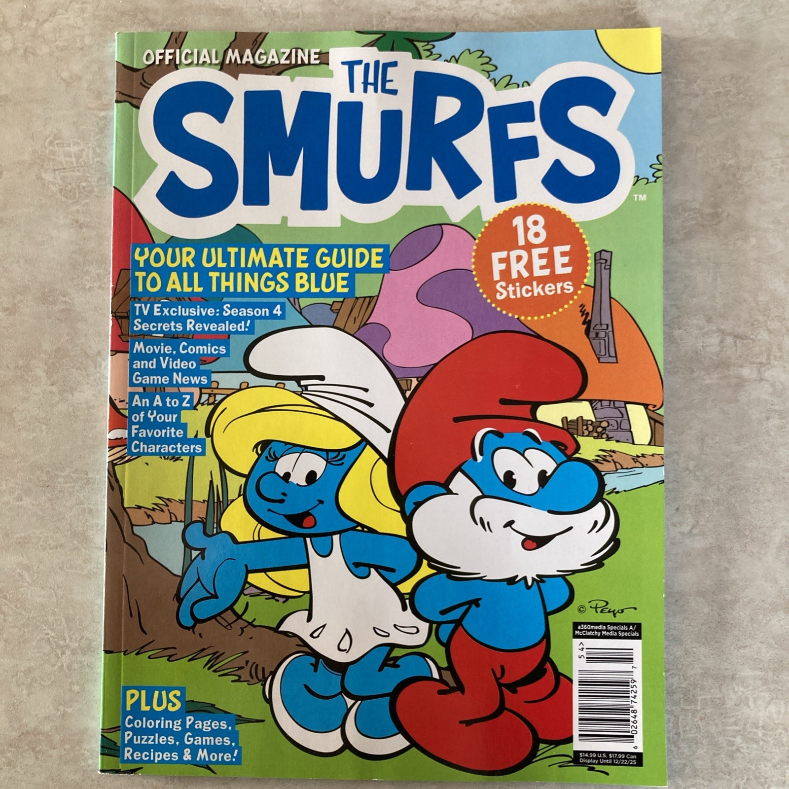 The Smurfs Official Magazine 2025 18 Free Stickers Coloring Pages Games ++ New