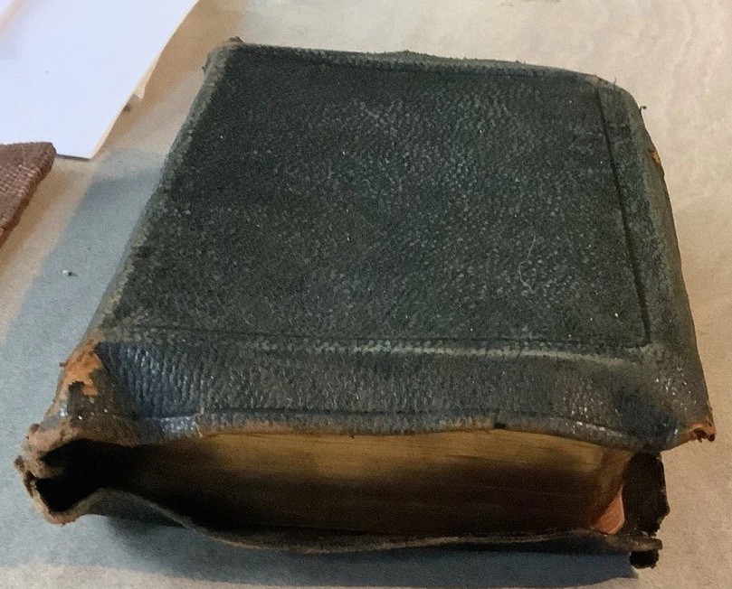 Vintage Antique * 1918 Evangelical Lutheran Leather Hymn Book 4.5 in. x 6.5