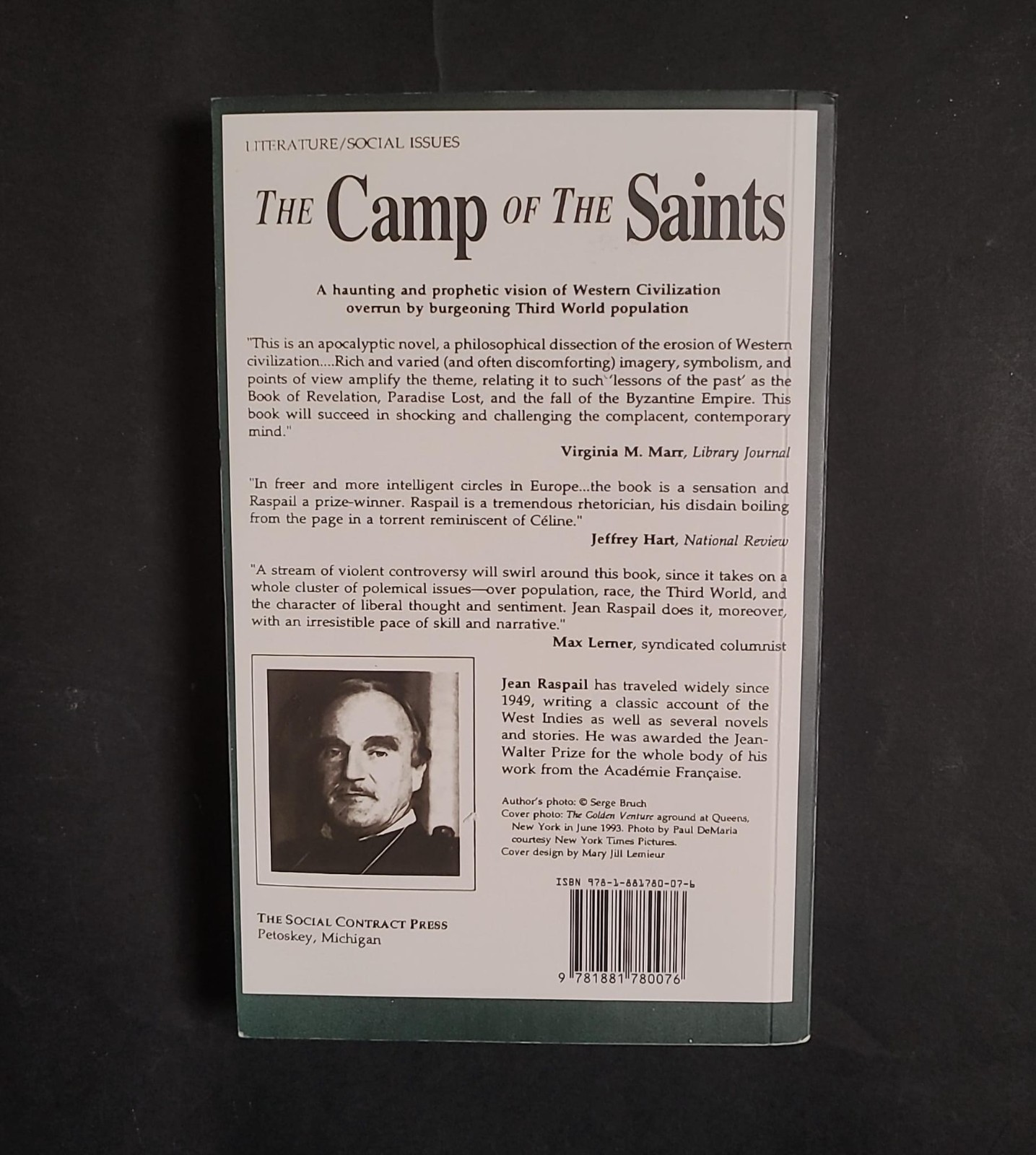 The Camp of the Saints; Jean Raspail; Norman R. Shapiro; Social Contract