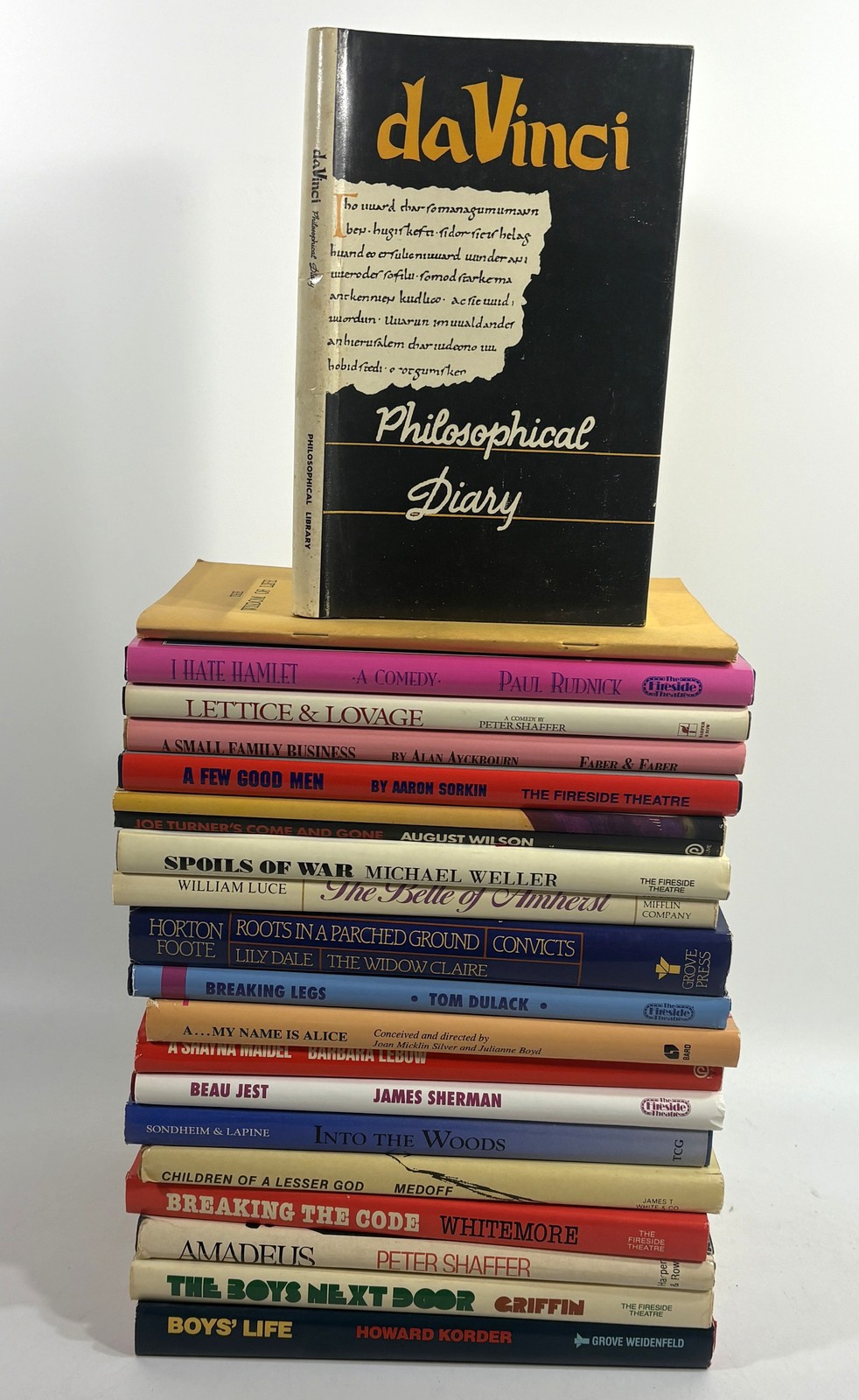 Play Drama Book Lot 20 Mixed Authors Theater Hardcover Various Publishers HCDJ