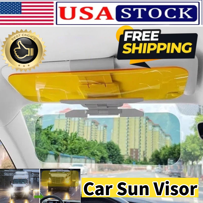Car Anti Glare Sun Visor Universal Day and Night HD Tac Visor Shade Extender USA