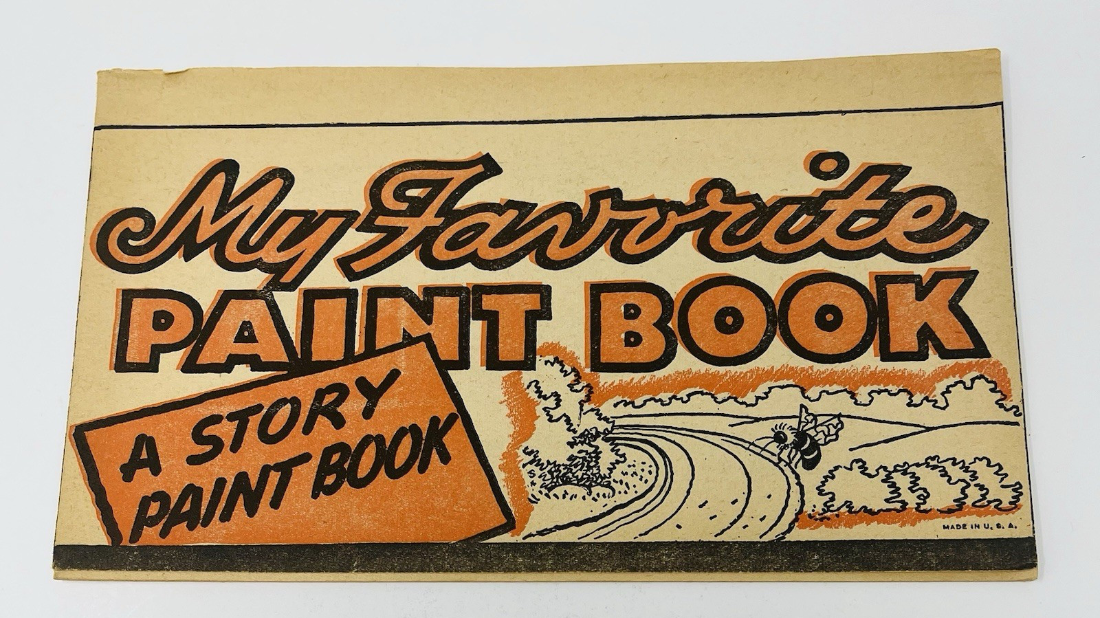 1940’s My Favorite Paint Story Book Booklet Childrens Dime Store Premium