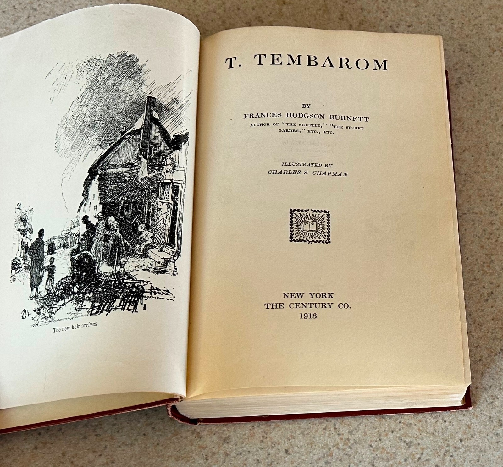 Frances Hodgson BURNETT — T. Tembarom (Literature) — 1913 Hardcover