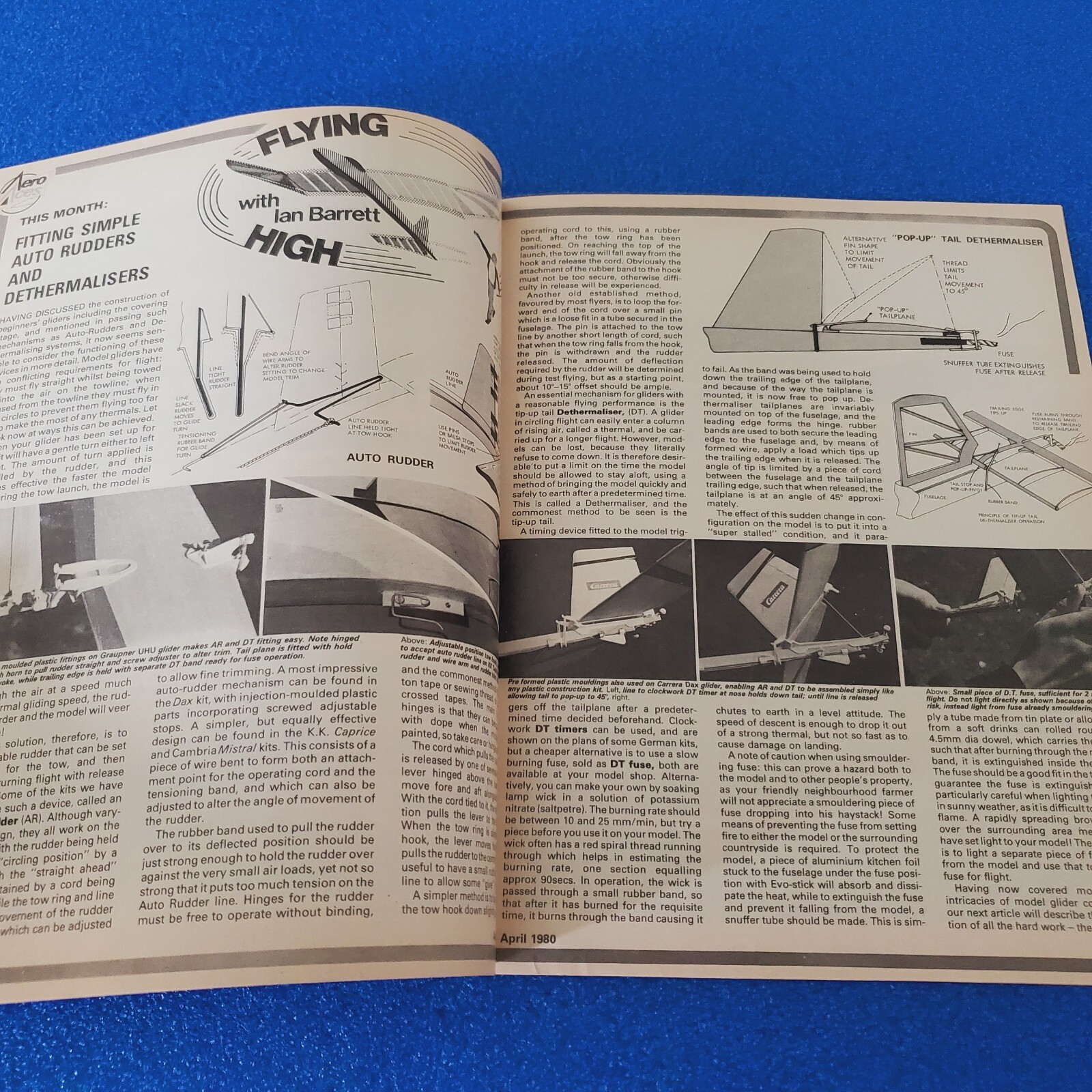 1980 APRIL – AERO MODELLER SCALE DRAWINGS SPARTAN ARROW AVIATION MAGAZINE