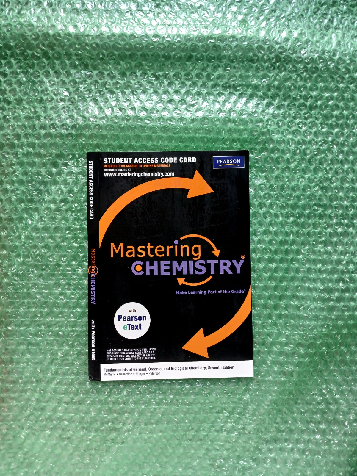 CHEMISTRY: CENTRAL SCIENCE – ACCESS (5106) By Theodore E. Brown & H. Eugene H.