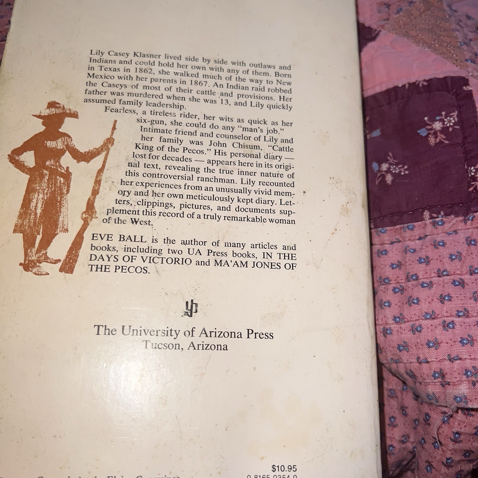 My Girlhood Among Outlaws Lily Klasner 1981 Third Printing 336 pages