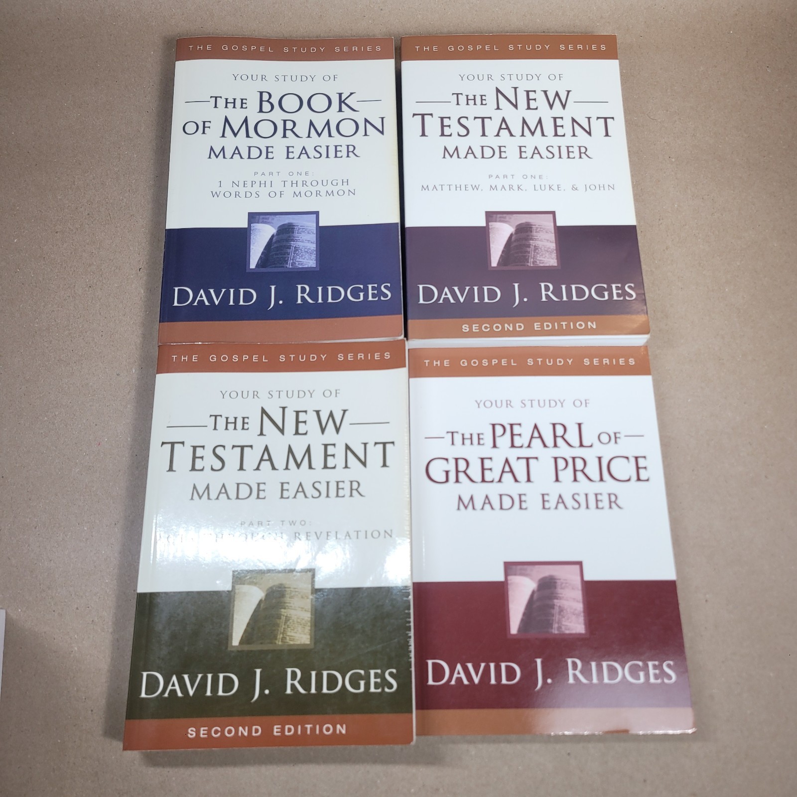LDS Scriptures Study Made Easier Book Lot of 11 by David Ridges Testament Mormon