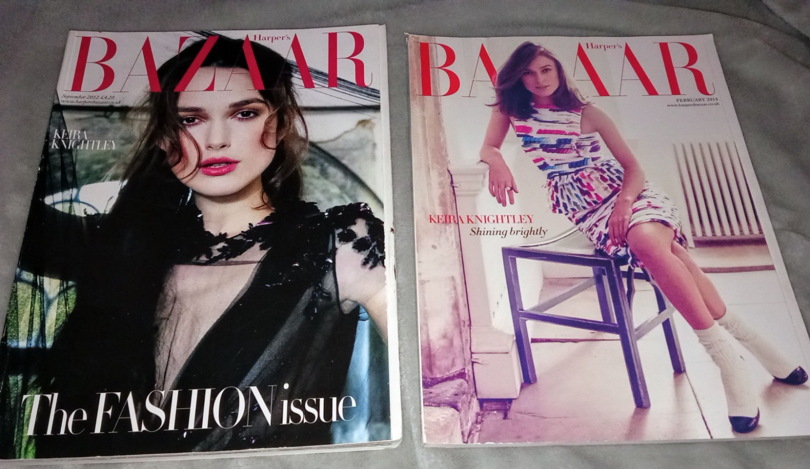HARPER’S BAZAAR Magazine x 2 S 2012 F 2014 Keira Knightley LOT Angela Lansbury
