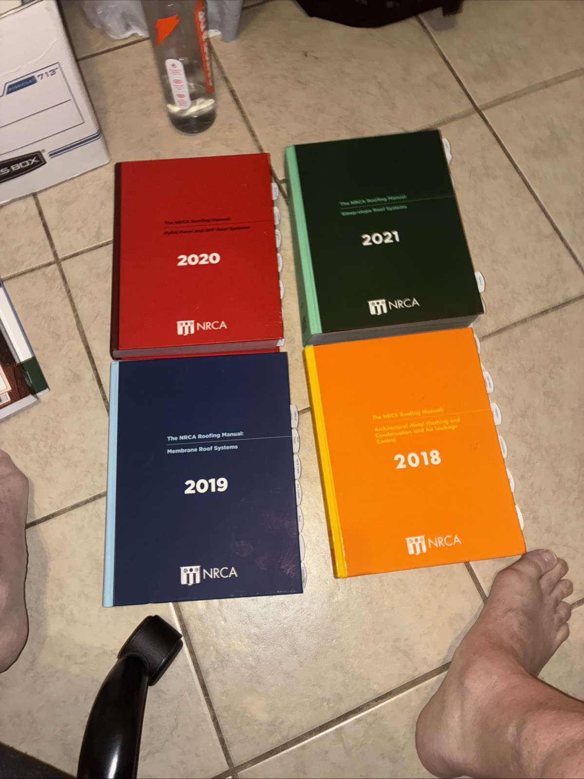 Highlighted and Tabbed – NRCA Roofing Manuals – 2018. Boxed Set – 2021