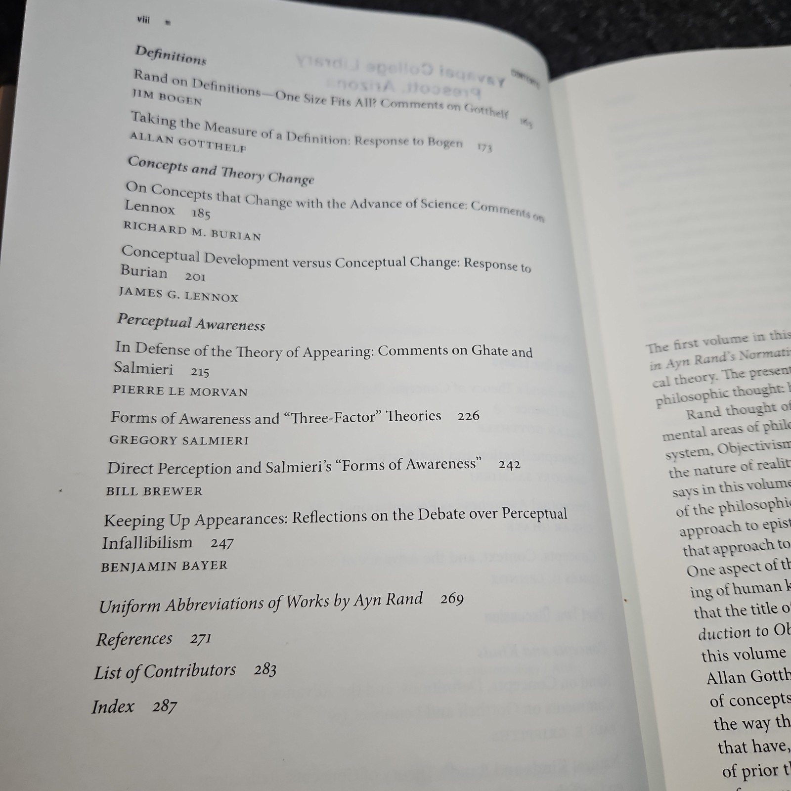 Concepts and Their Role in Knowledge: Reflections on Objectivist Epistemology
