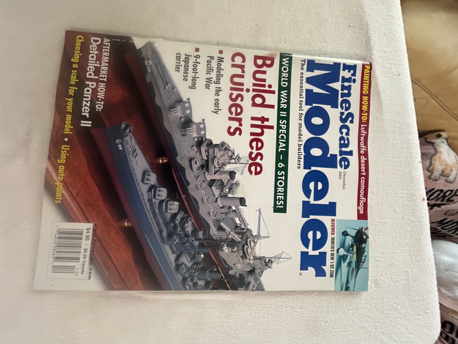 FineScale Modeler Magazine Dec 2001 Build WWII Cruisers Tamiya Revell