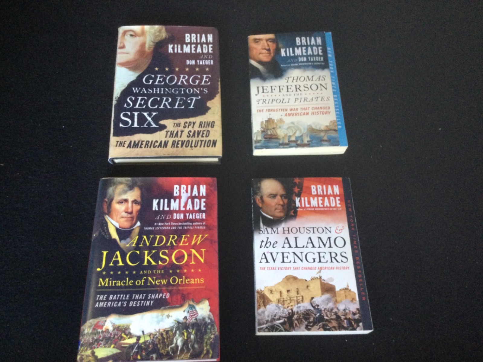 BRIAN KILMEADE Books: George Washington/Thomas Jefferson/Jackson/Houston 2HB/2PB