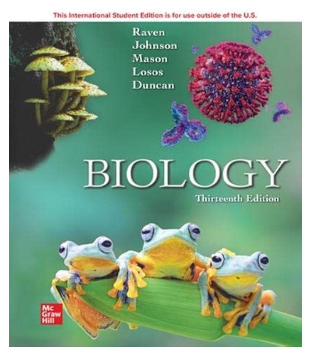 ? Biology ISE (READ) 13th Edition by Peter Raven, Trade Paperback Book- VVG?