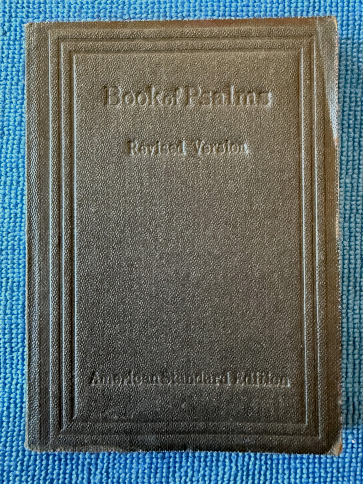 1901 Antique 4″ Book of Psalms revised ASV American Bible Society debossed cover