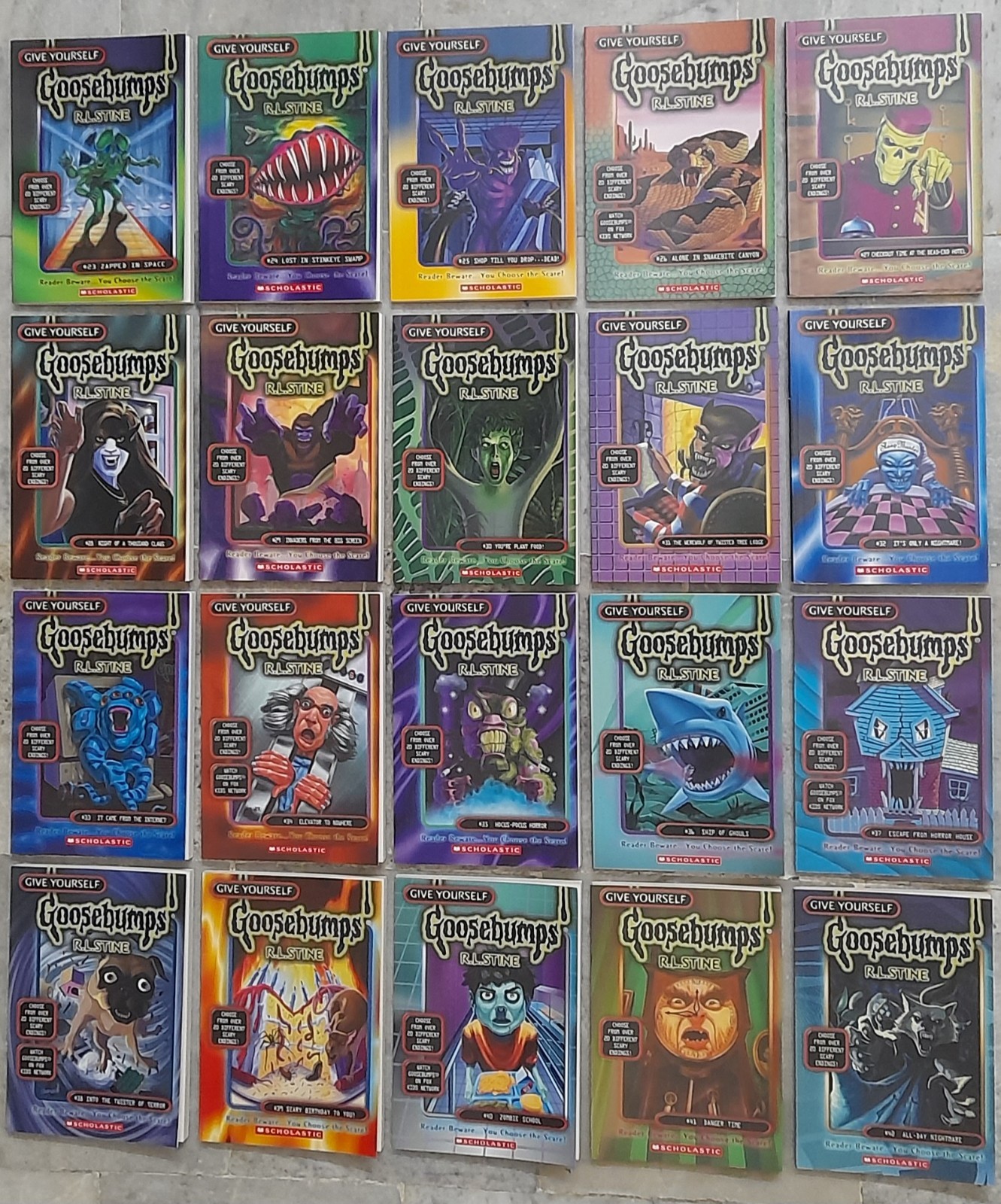 Give Yourself Goosebumps SERIES (#23-#42) 20 Books Set, Reprint Ed By R.L. Stine