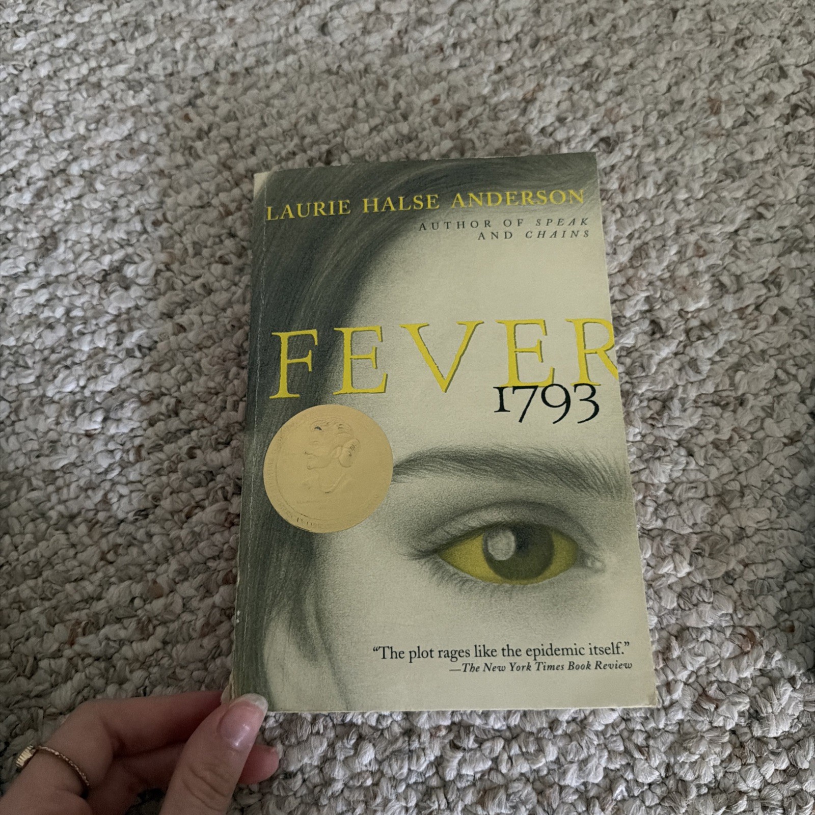 Fever 1793 by Laurie Halse Anderson (2002 Simon & Schuster)