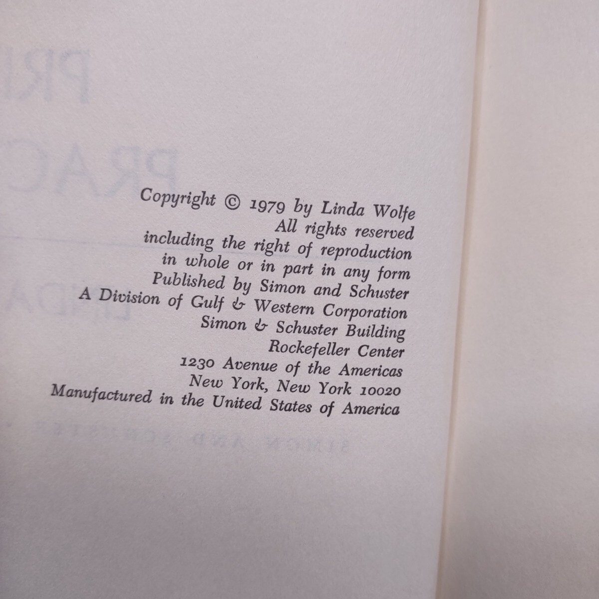 Private Practices by Linda Wolfe Hardcover, 1979 Book Club Edition VTG 248 Pages
