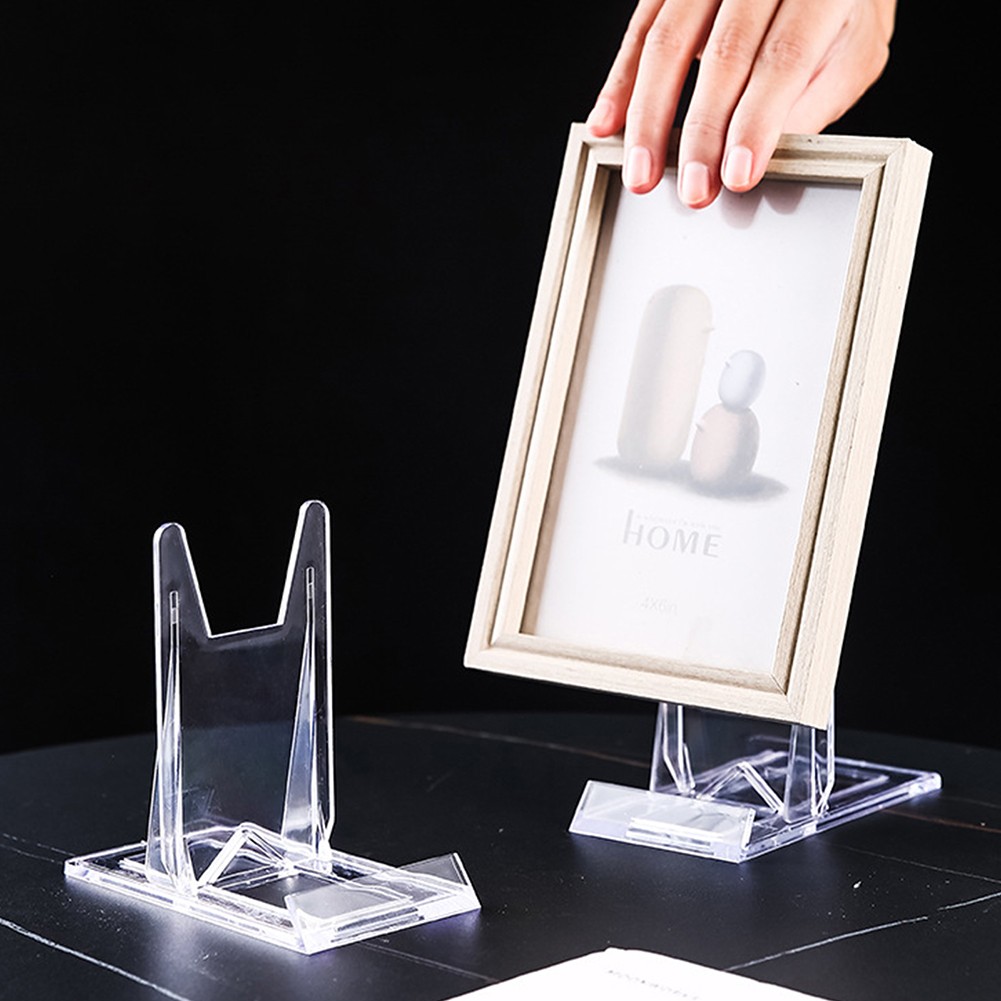 2-20PCS Clear Acrylic Stand Easel for Sports Trading Cards,Photos,Plates,Phones