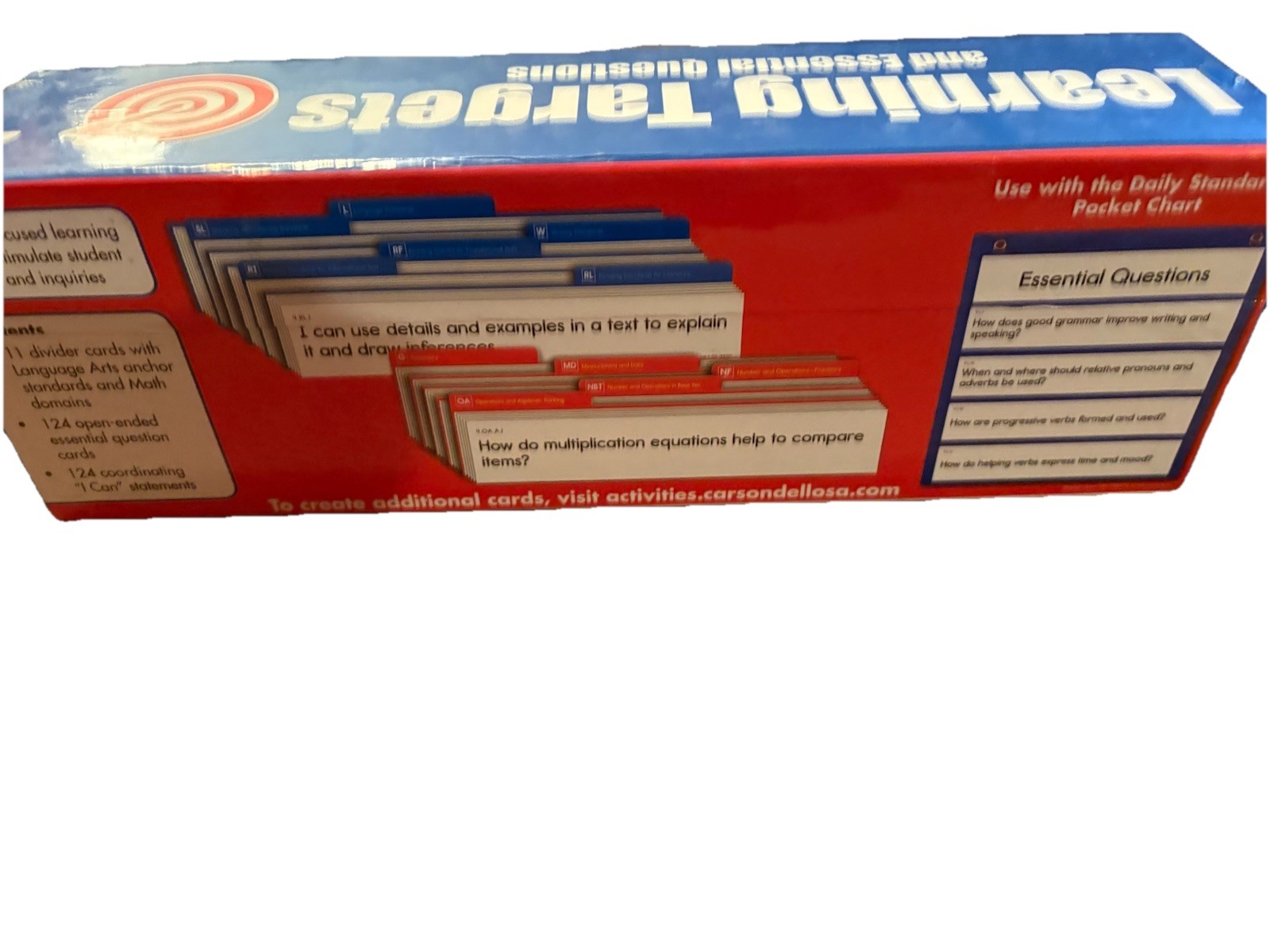 Learning Targets and Essential Questions, Grade 4 by Carson-Dellosa… Brand New