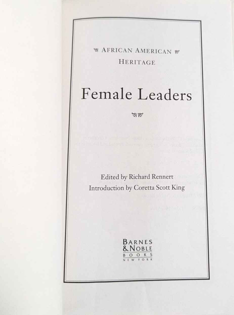 African American Heritage Profiles of Civil Rights and Female Leaders Lot PB