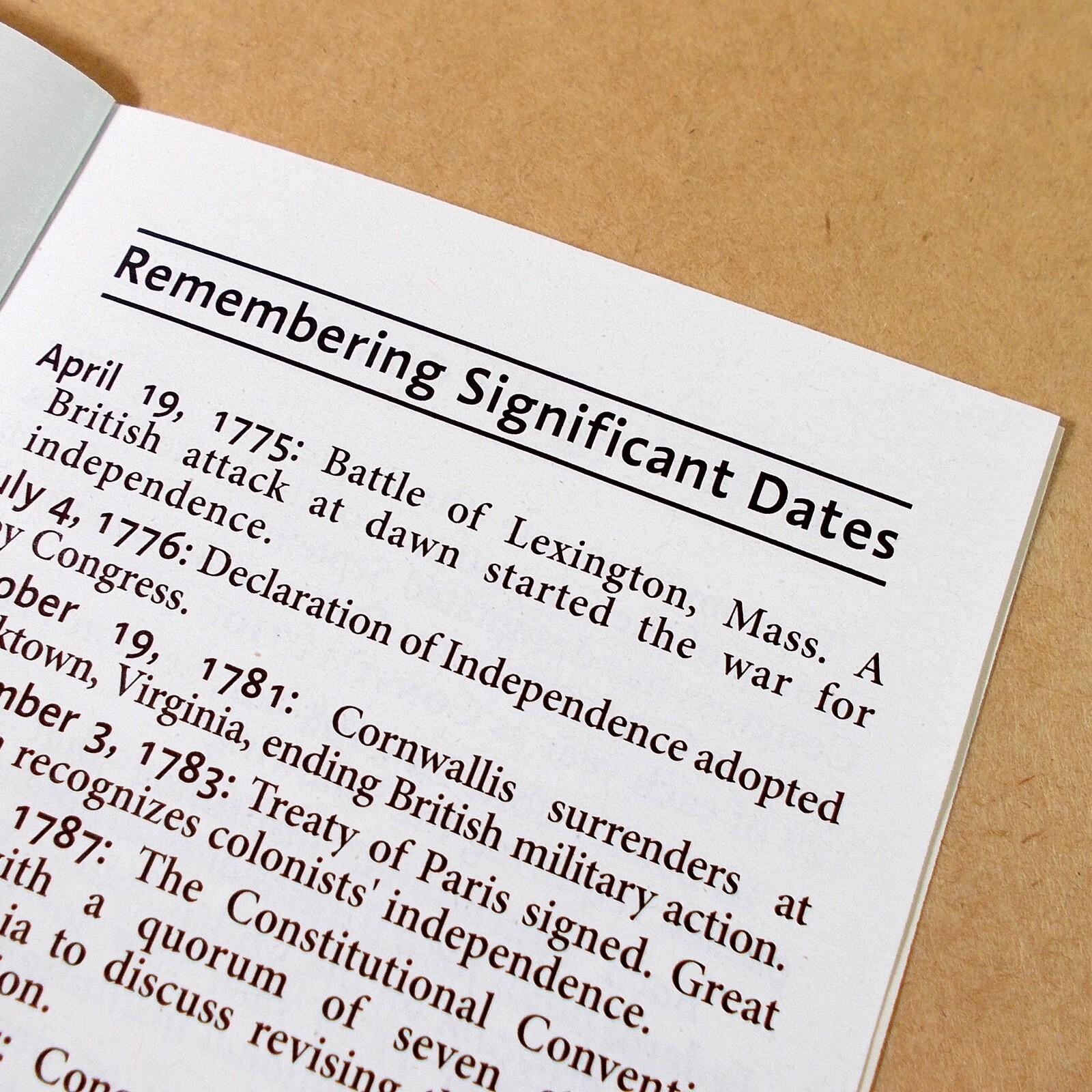 5 COPIES! U.S. Pocket Constitution, Declaration of Independence, Bill of Rights